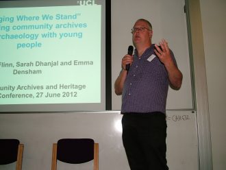 Dr Andrew Flinn, UCL 'Dig Where We Stand' project