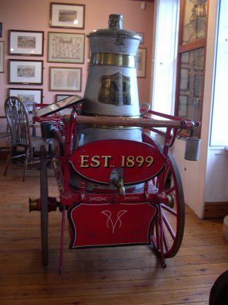 A restored A1 Dairies milk 'pram'