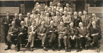George_Ford_Front_Row_second_from_right_Fort_Dunlop_17.7.52 George Ford - front row 2nd from right at Fort Dunlop 17 July 1952