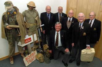 Veterans from the Surrey Regiments attend the launch, June 2008