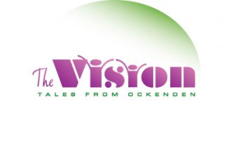 Logo for the community play 'The Vision: Tales from Ockenden'