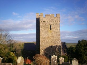 St Elidyr Chruch, Crunwere Parish - Llanteg.  Reached through a field - now redundant.