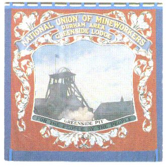 The Greenside Colliery Banner, currently being restored to its original glory