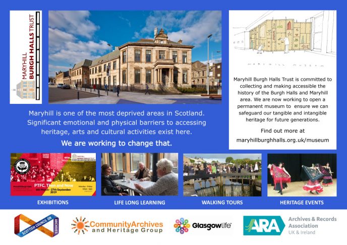MBHT Community Archives poster at the 2019 CAHG conference