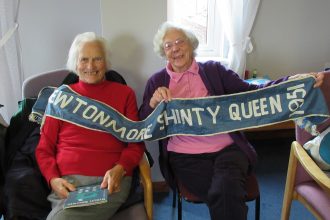 Shinty Memories Time Travellers session | Image courtesy of Community Archives and Heritage Group Scotland 