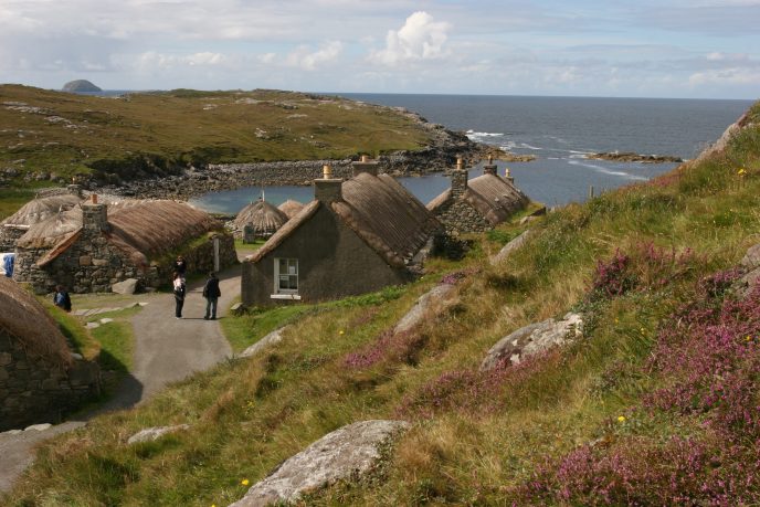 Blackhouses at Gearrannan | Image courtesy of Voices: The Hebridean Story 