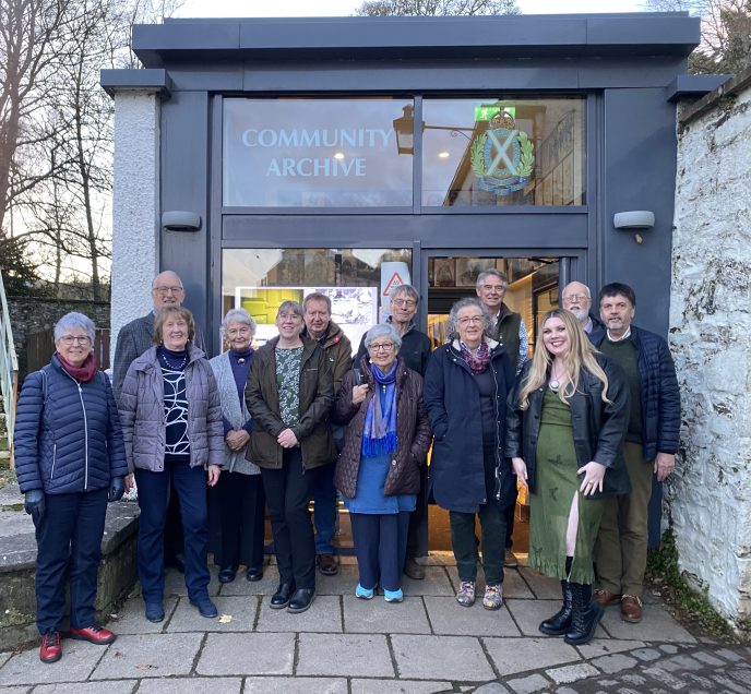 A group of volunteers rom the Chapter House Museum Trust, based in Dunkeld, Perthshire