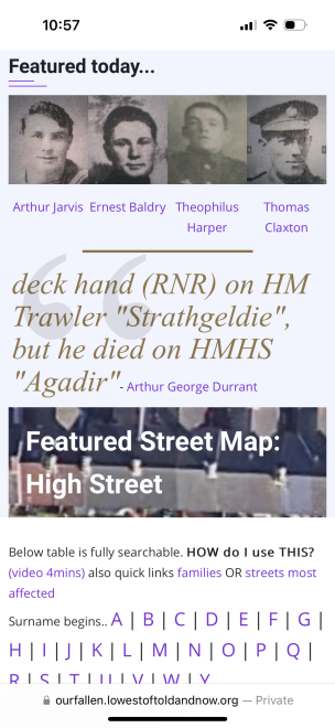 Our Fallen Lowestoft