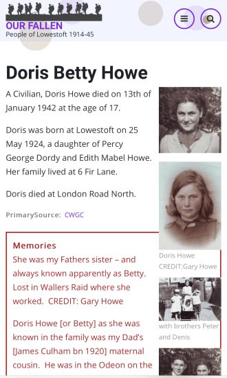 Our Fallen Lowestoft
