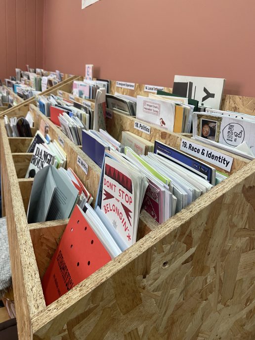 Zines at the Glasgow Zine Library | Image courtesy of Glasgow Zine Library