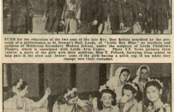 Leeds Children's Theatre Archive Leeds Children's Theatre Archive | Image courtesy of Leeds Children's Theatre Archive